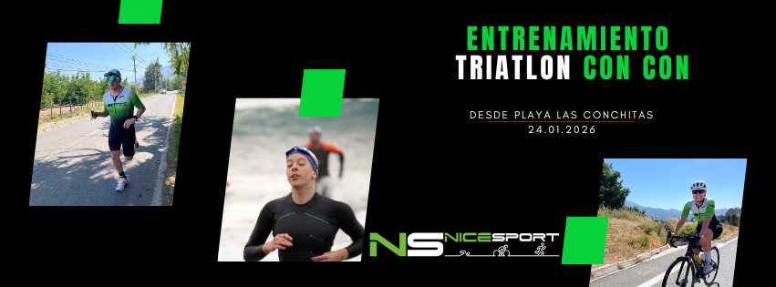 Triathlon Sports Facebook Cover in Navy Red Black Geometric Style
